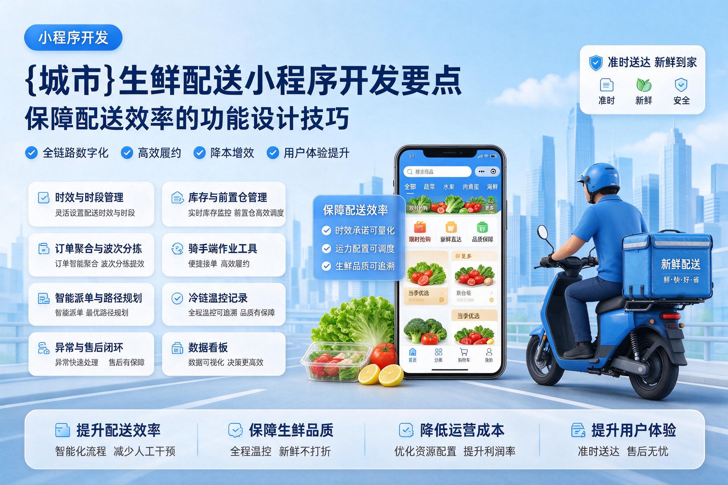 遵义生鲜配送小程序开发要点：保障配送效率的功能设计技巧